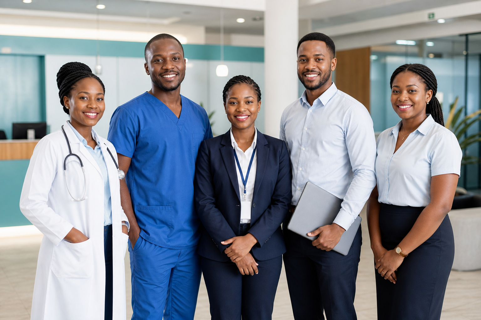 Clinical and non-clinical staff at St. Andrew Hospital