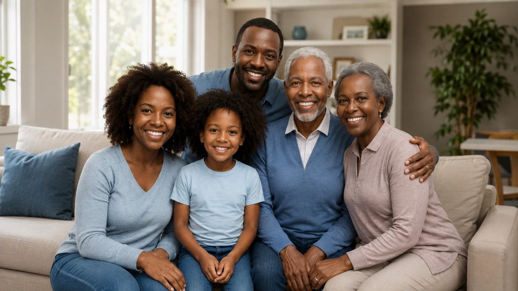 Family receiving care
