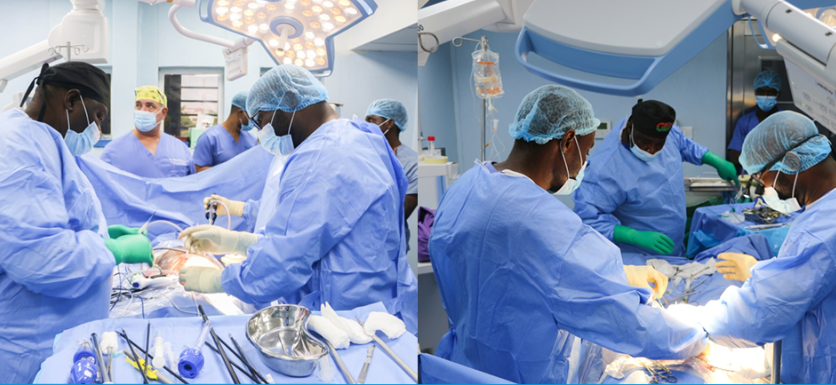 Surgical team at St. Andrew Hospital